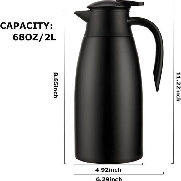 FOUR 68oz Thermal Coffee Carafes - Picture 1 of 1